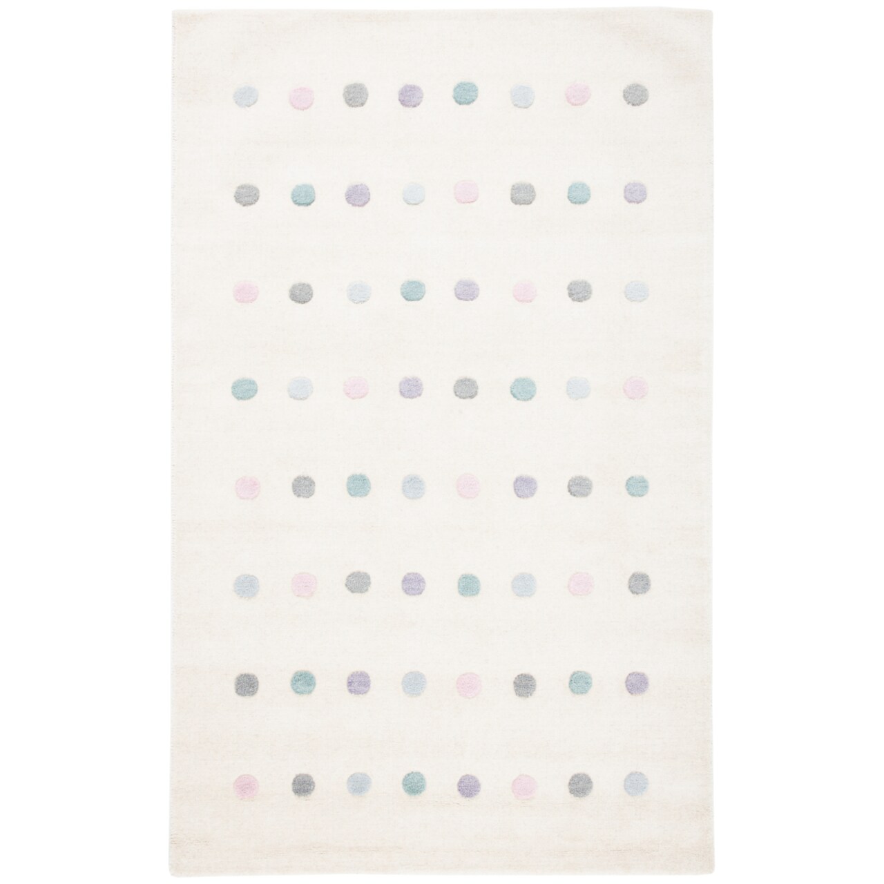 Safavieh Kids Collection Sfk805A Handmade Ivory Rug Area Rug Carpet Geometric